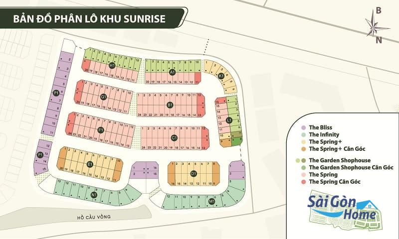 Mặt bằng chi tiết phân khu Sunrise Villas – Phân khu JD Junction 1